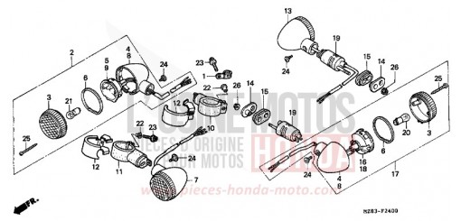 CLIGNOTANT VT600CR de 1994